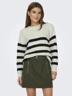 Damen Only ONLBILLIE LIFE LS STR Strickpullover