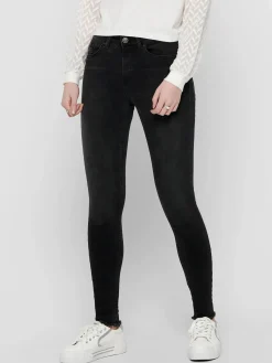 Damen Only ONLBLUSH MID ANK RAW Jeans