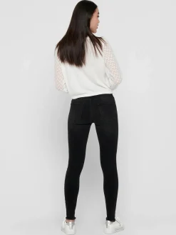 Damen Only ONLBLUSH MID ANK RAW Jeans