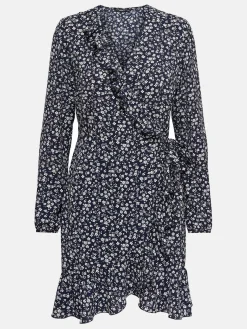 Damen Only ONLCARLY L/S WRAP SHO Wickelkleid