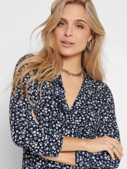 Damen Only ONLCARLY L/S WRAP SHO Wickelkleid