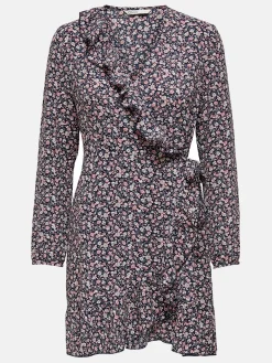 Damen Only ONLCARLY L/S WRAP SHO Wickelkleid