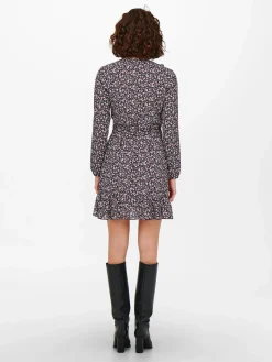 Damen Only ONLCARLY L/S WRAP SHO Wickelkleid