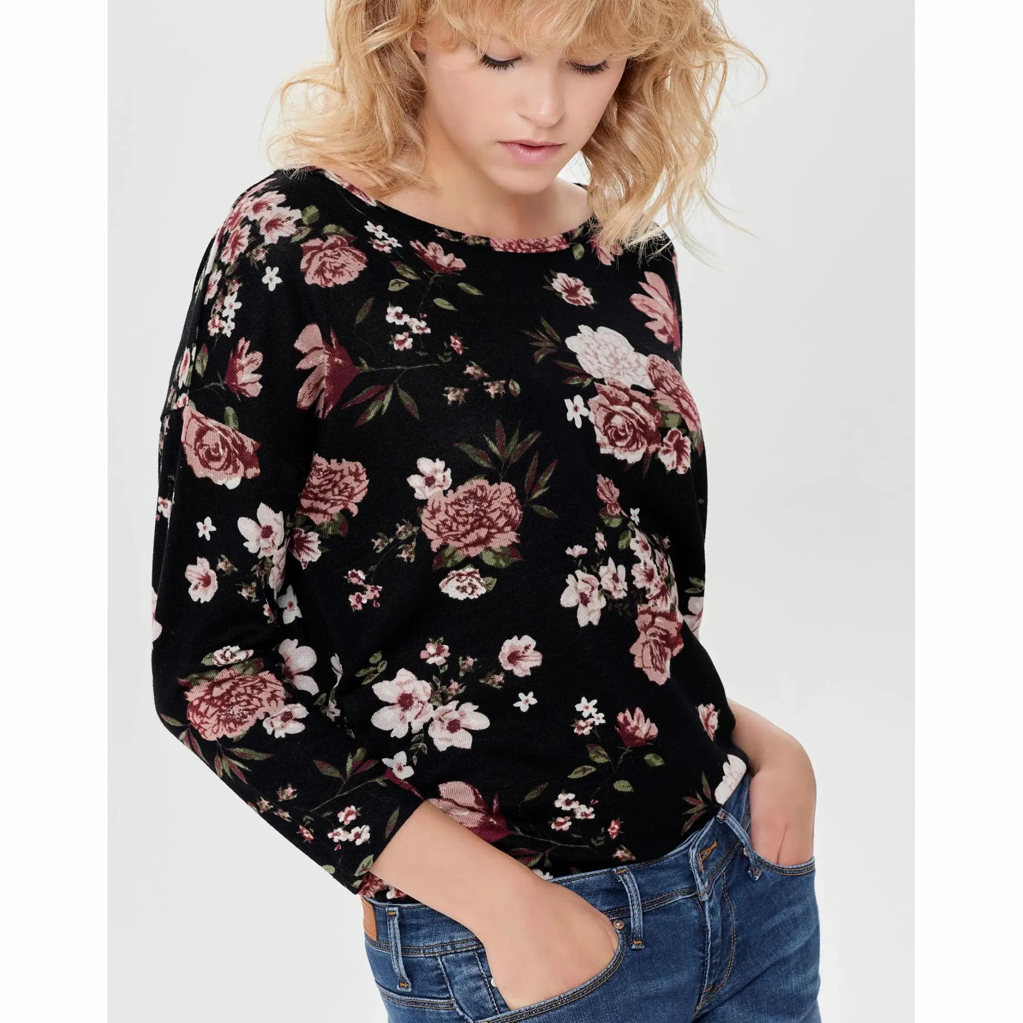 Damen Only ONLELCOS 4/5 AOP TOP Shirt