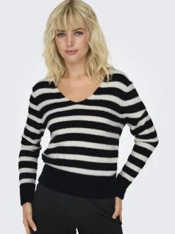 Damen Only ONLELLA PIUMO LS V-NE Strickpullover