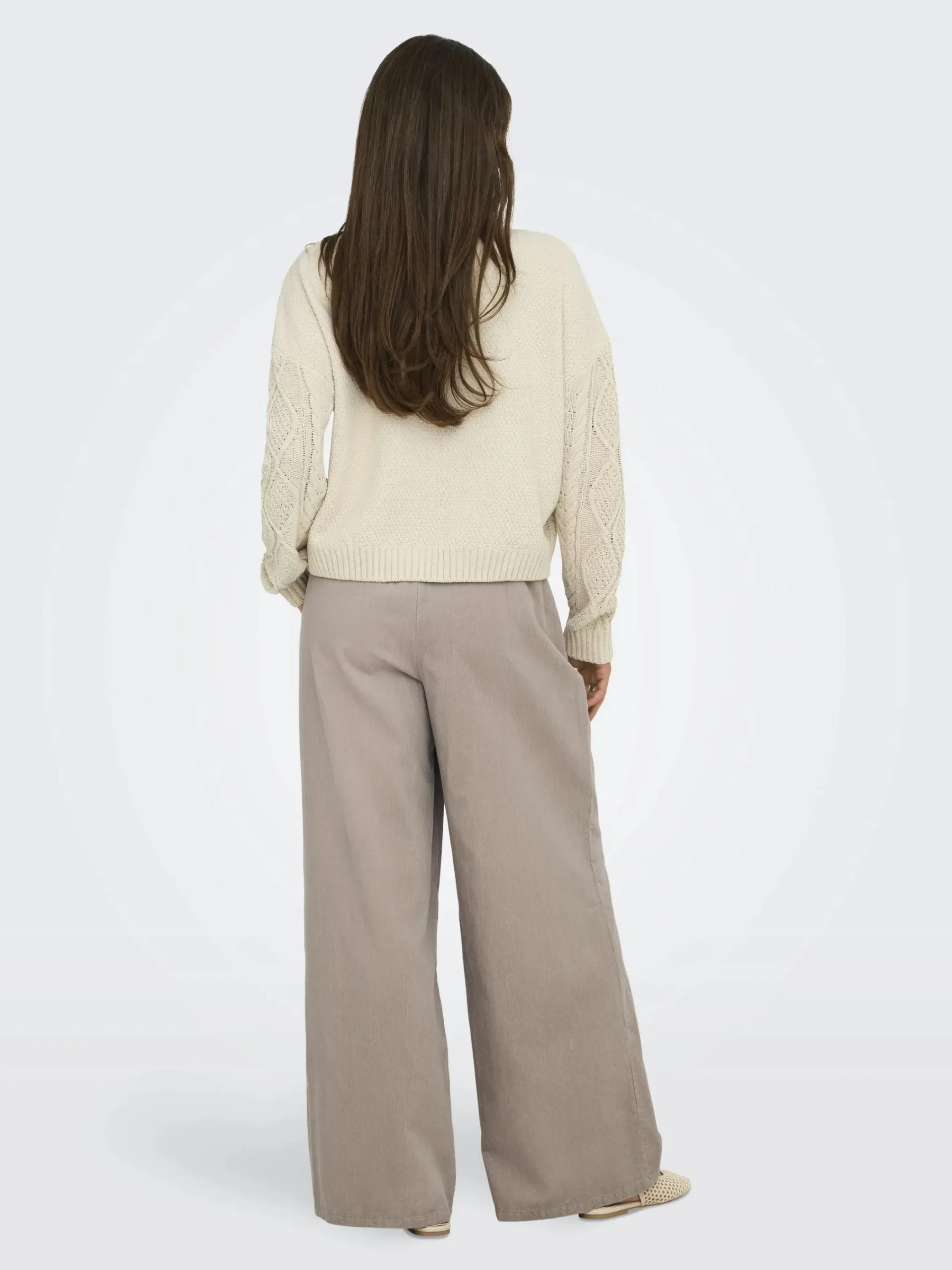 Damen Only ONLELLY LIFE LS CABLE Strickpullover