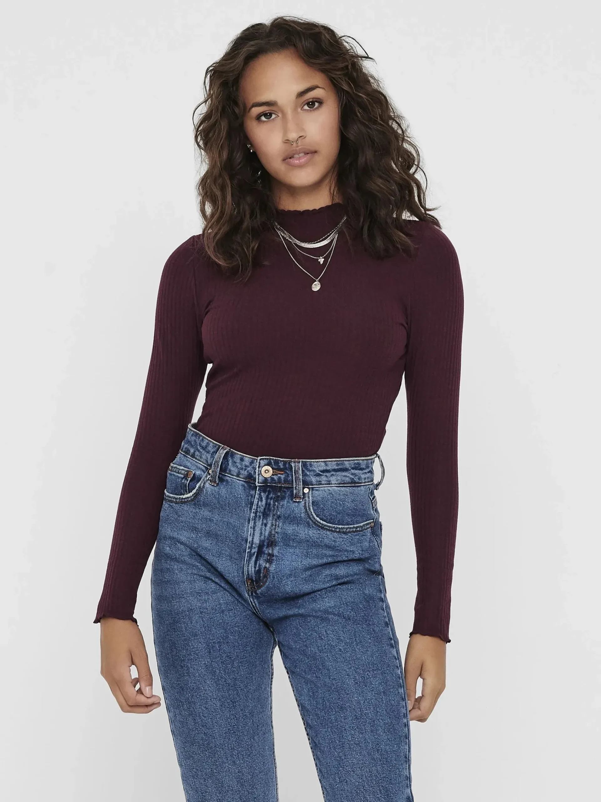 Damen Only ONLEMMA L/S HIGH NECK Langarmshirt