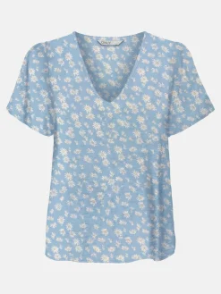 Damen Only ONLHELGA S/S V-NECK T T-Shirt