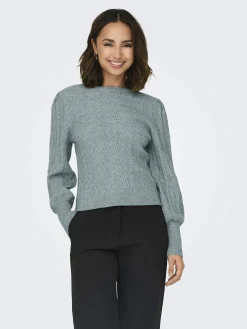Damen Only ONLKATIA LS STRUC PUF Strickpullover