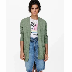 Damen Only ONLLESLY L/S OPEN CAR Cardigan