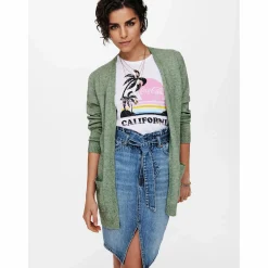 Damen Only ONLLESLY L/S OPEN CAR Cardigan