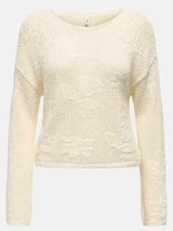 Damen Only ONLSTACY LS O-NECK CC Strickpullover