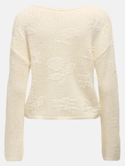 Damen Only ONLSTACY LS O-NECK CC Strickpullover