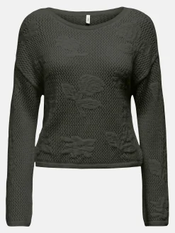 Damen Only ONLSTACY LS O-NECK CC Strickpullover