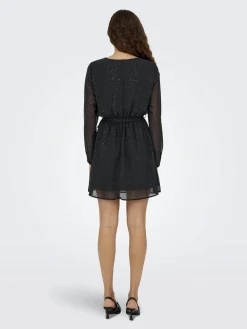 Damen Only ONLSTAR LIFE L/S GLIT Minikleid