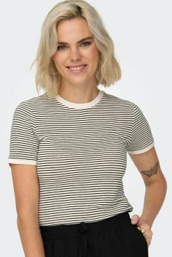 Damen Only ONLTINE S/S O-NECK TO Shirt