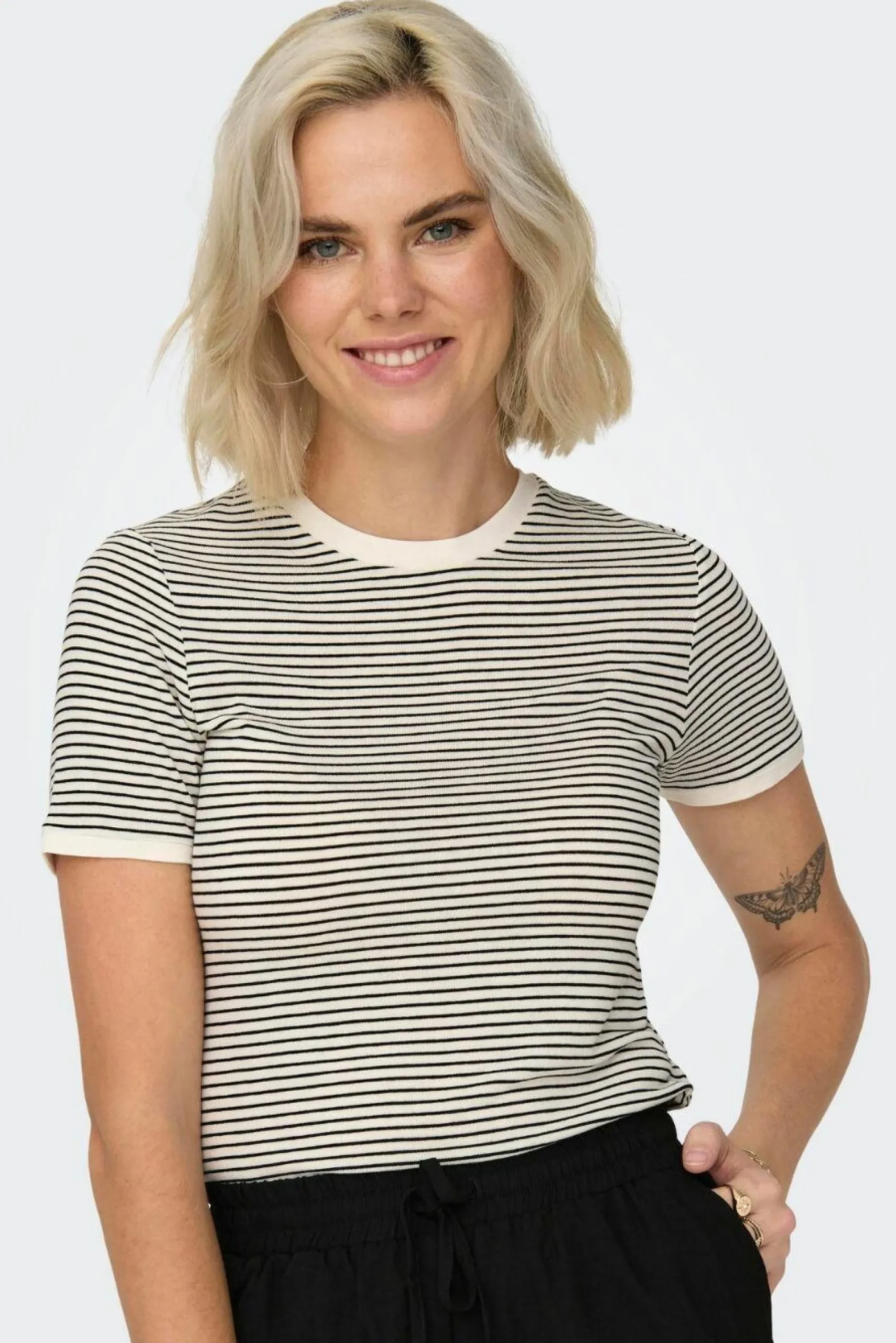 Damen Only ONLTINE S/S O-NECK TO Shirt