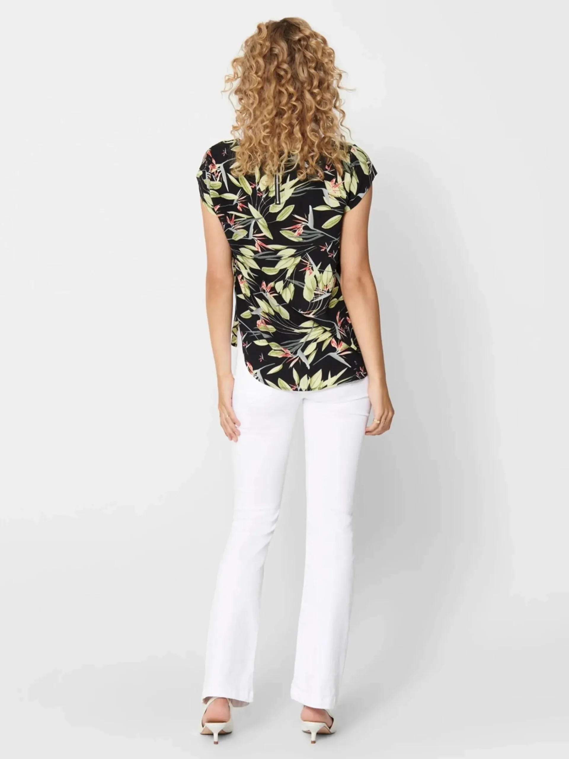 Damen Only ONLVIC SS AOP TOP NOO Bluse