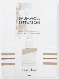 Dream House Renforce Bettwäsche mit Streifen, 135x200cm