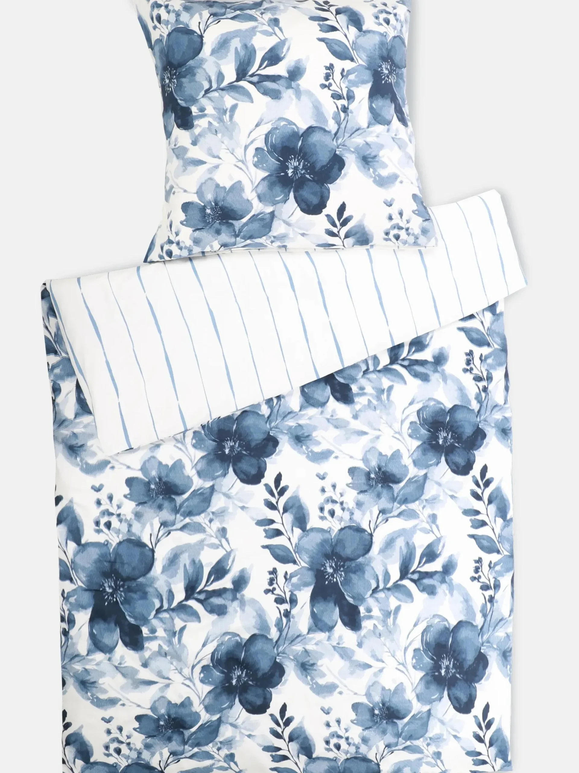 Dream House Satinbettwäsche "Aqua blue" 155x220cm