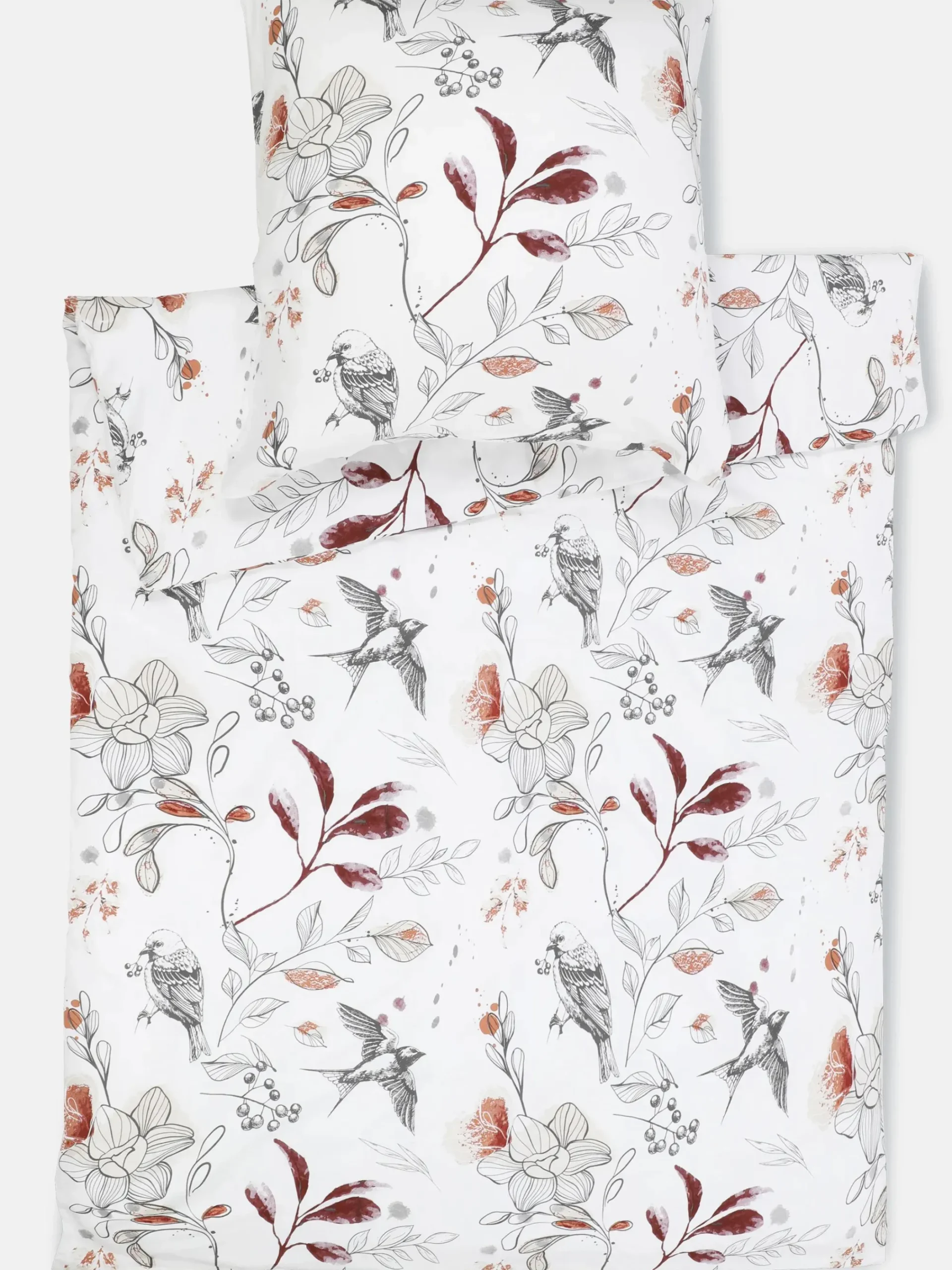 Dream House Satinbettwäsche "Bird" 155x220cm
