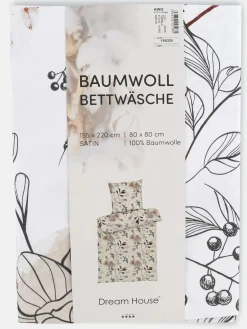 Dream House Satinbettwäsche "Bird" 155x220cm