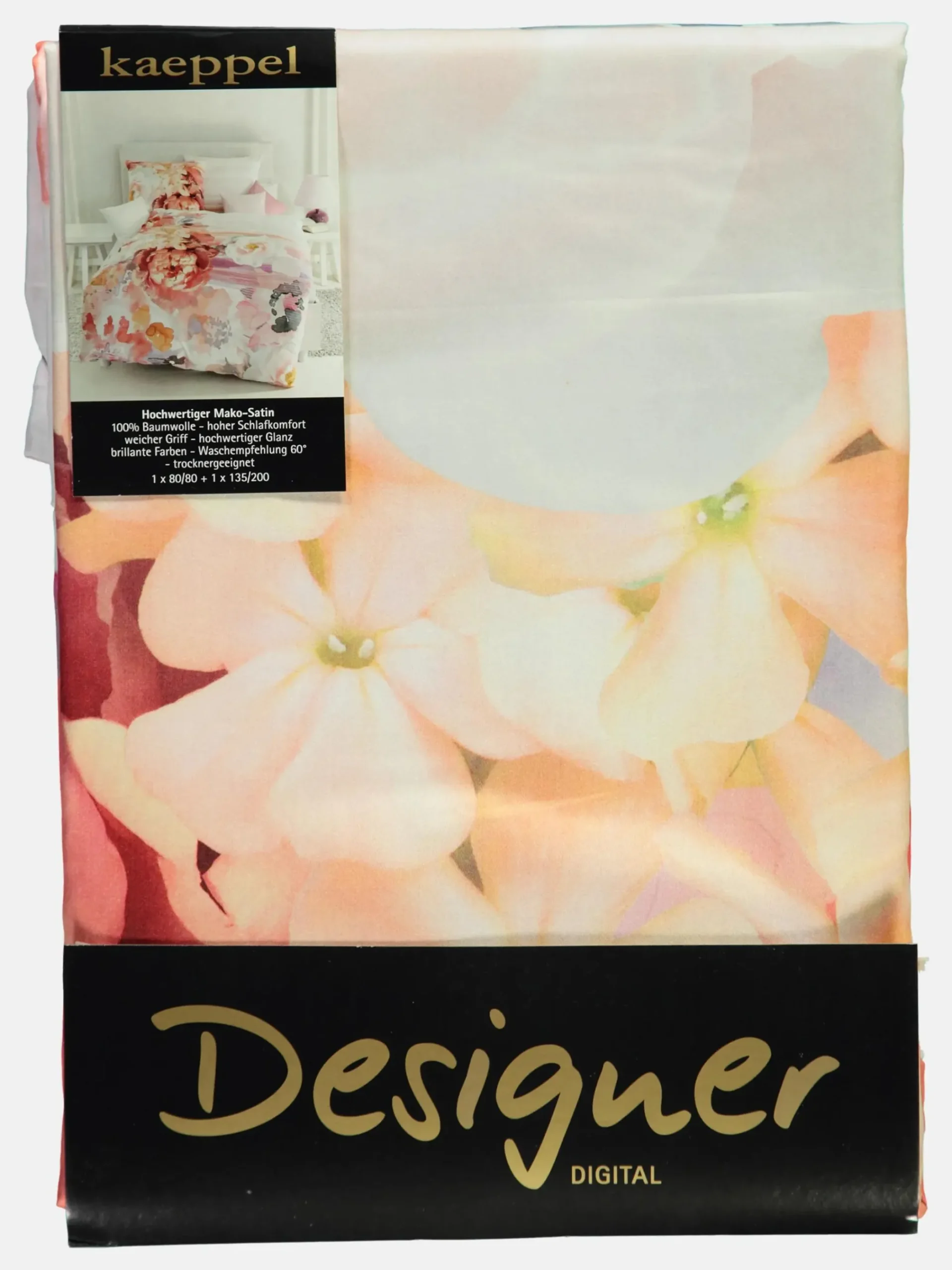 Must have Kaeppel Satinbettwäsche im Blumendessin 155x220cm