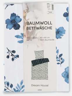 Dream House Satinbettwäsche "Mille Fleure" 155x220cm