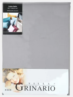 Villa Grinario Satinbettwäsche unifarben 135x200cm