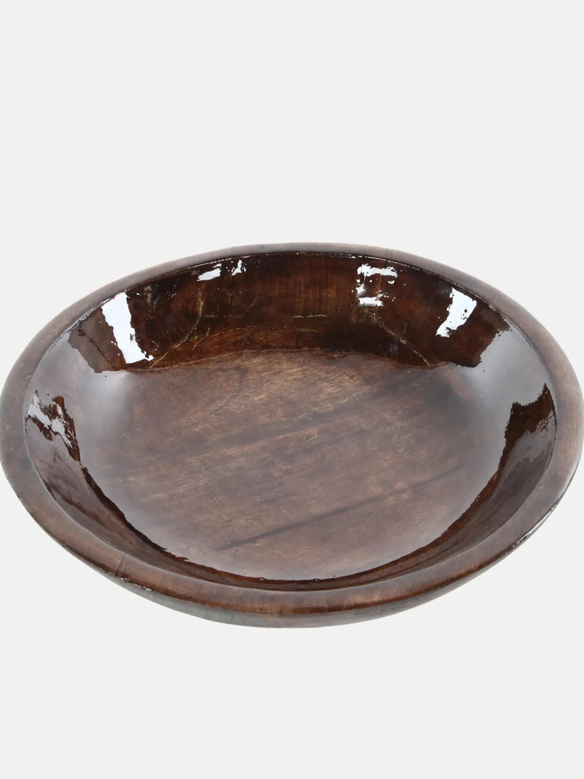 Deko Artikel Schüssel aus Mangoholz 30x30x6,8cm