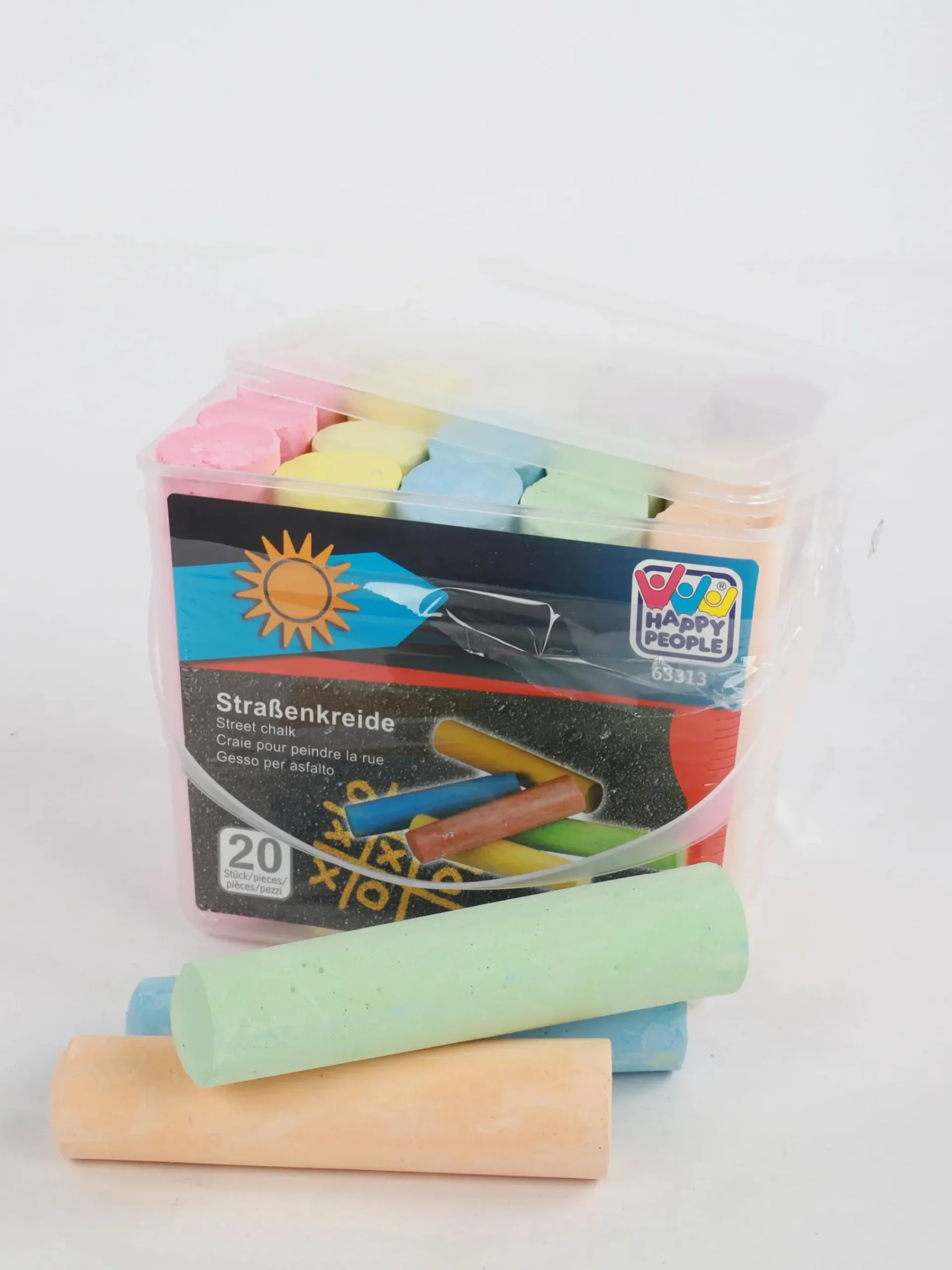 Spielzeug Straßenmalkreide, bunt, 20Stück