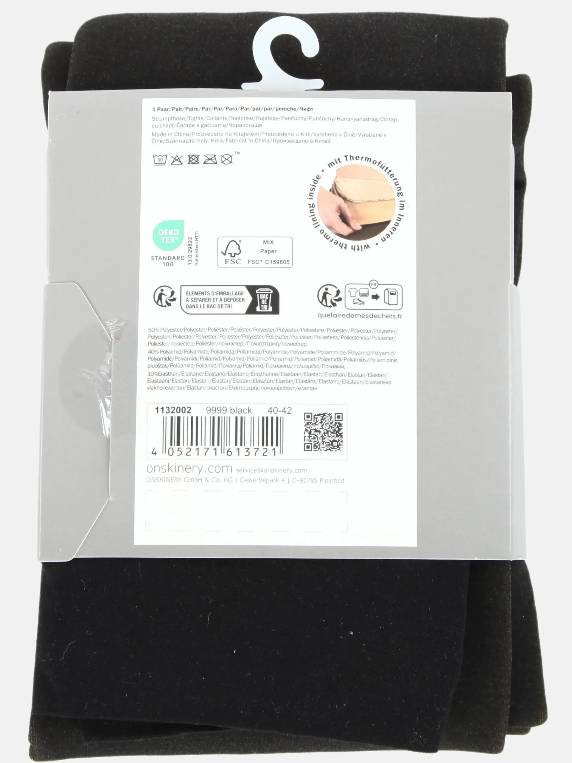 Damen Camano Thermo Strumpfhose, blickdicht