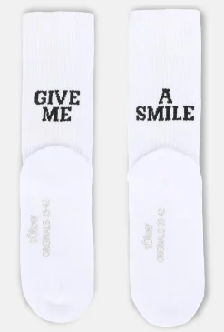 Damen s.Oliver Unisex Tennissocken mit Stickerei