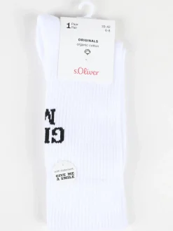 Damen s.Oliver Unisex Tennissocken mit Stickerei