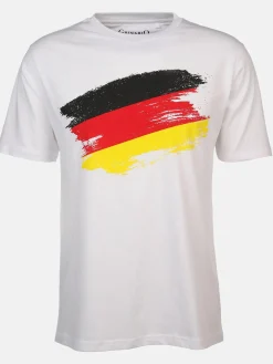 Damen Grinario Sports Unisex T-Shirt Fussball EM24 Deutschland