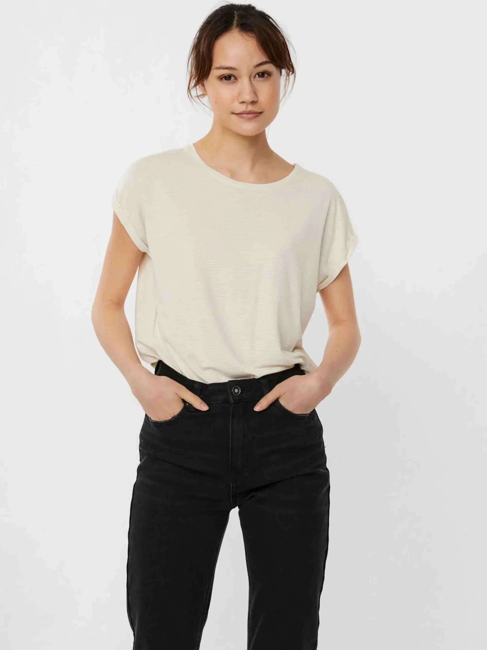 Damen Vero Moda VMLAVA PLAIN SS TOP L Shirt