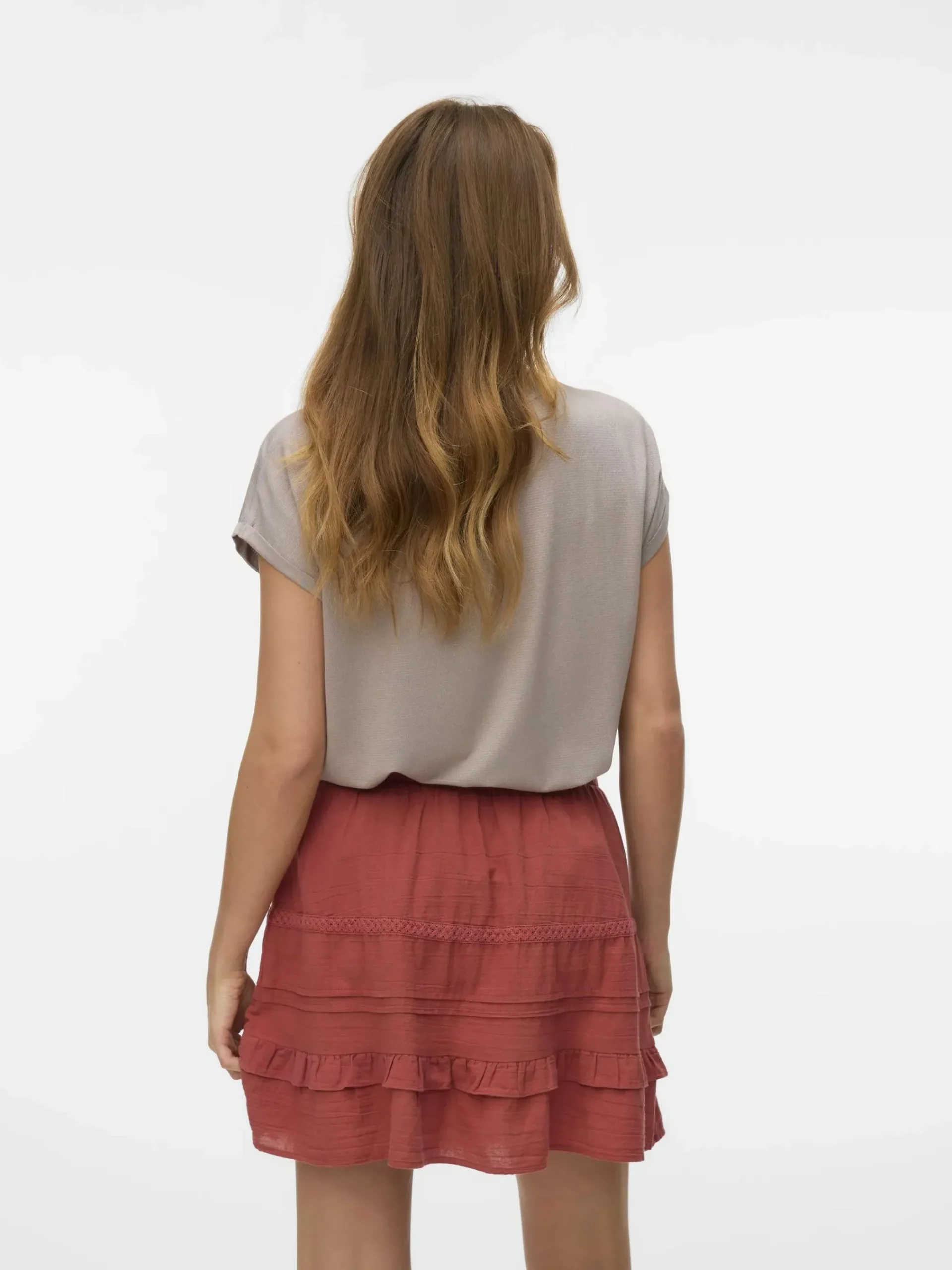 Damen Vero Moda VMLAVA PLAIN SS TOP L Shirt