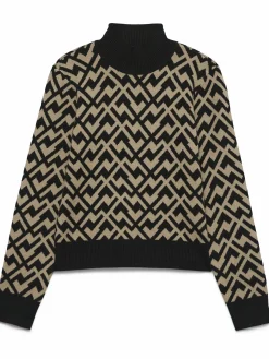 Damen Vero Moda VMARIA ART LS HIGH-NE Strickpullover