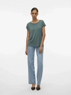 Damen Vero Moda VMAVA PLAIN SS TOP GA Shirt