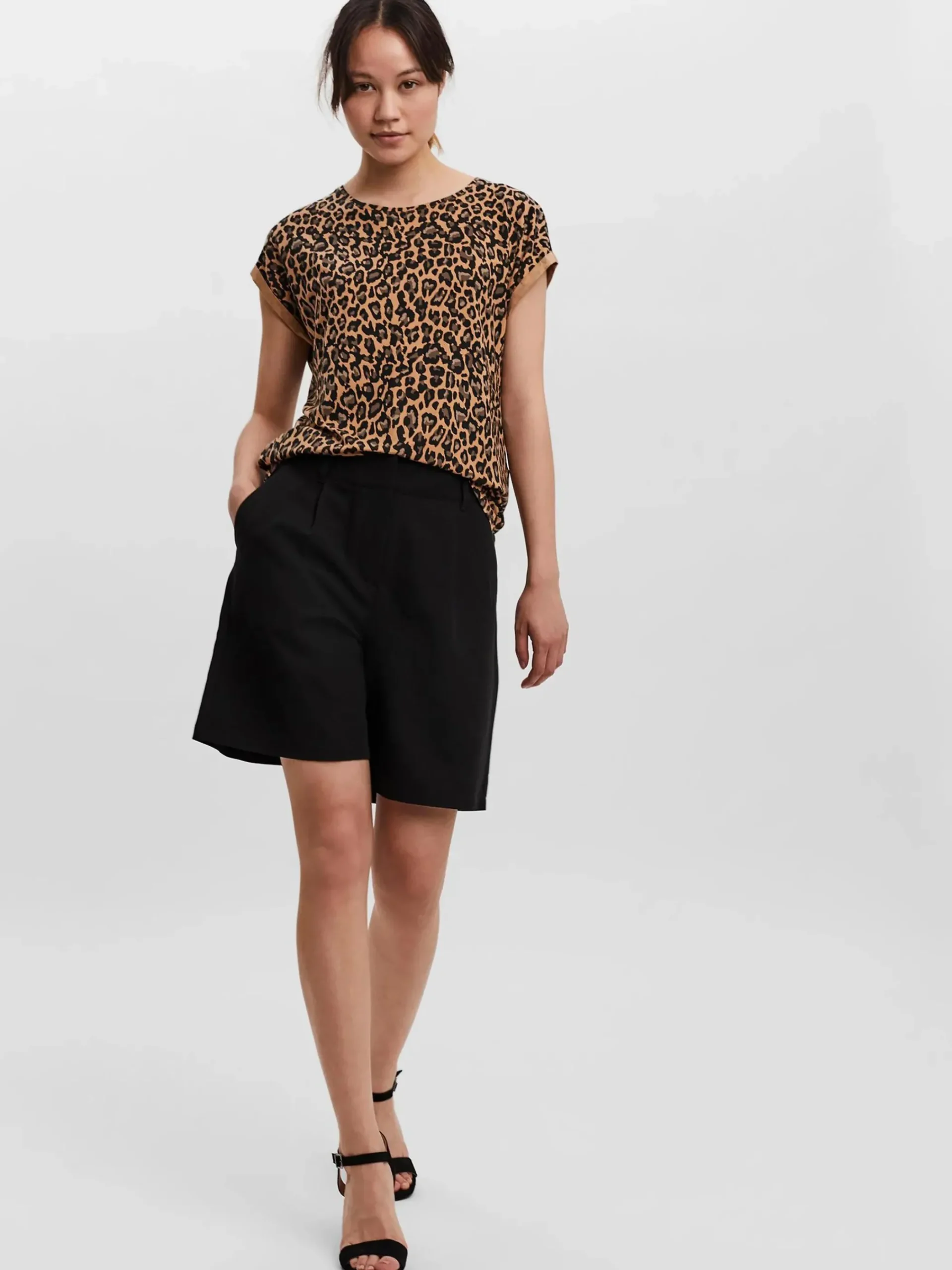 Damen Vero Moda VMAVA PLAIN SS TOP MU Shirt