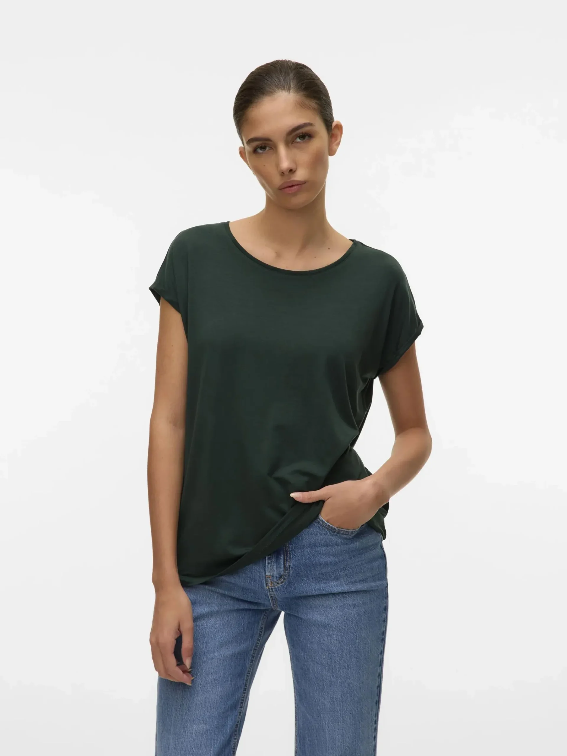 Damen Vero Moda VMAVA PLAIN SS TOP GA Shirt