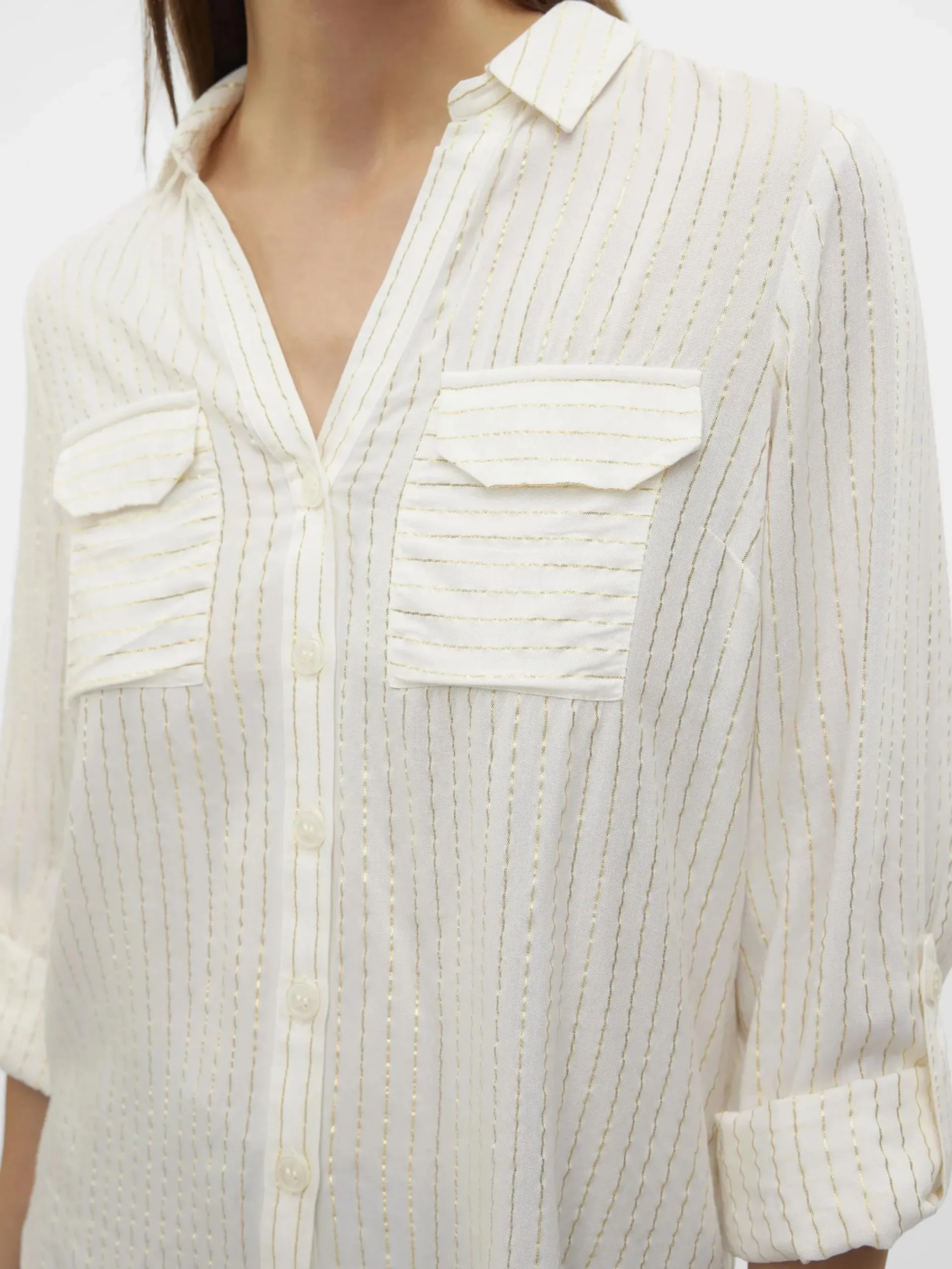 Damen Vero Moda VMBUMPY LS GLITTER Hemdbluse