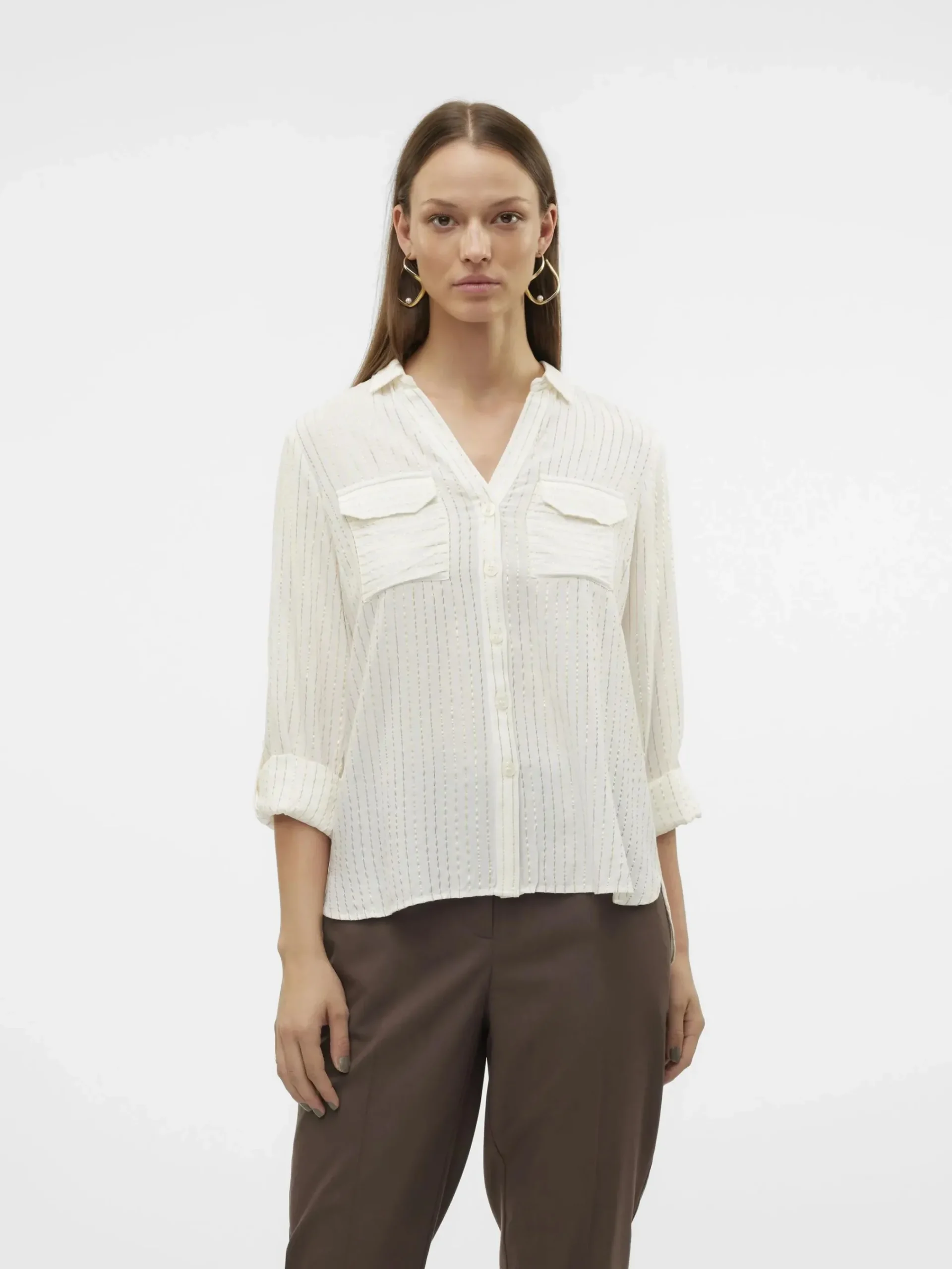 Damen Vero Moda VMBUMPY LS GLITTER Hemdbluse