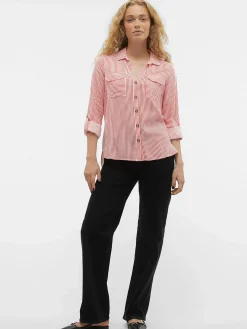 Damen Vero Moda VMBUMPY L/S SHIRT NEW Bluse