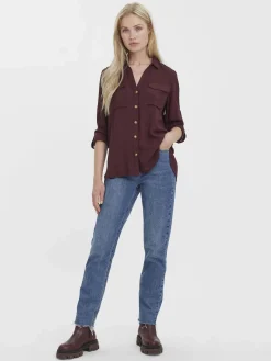 Damen Vero Moda VMBUMPY L/S SHIRT NEW Bluse
