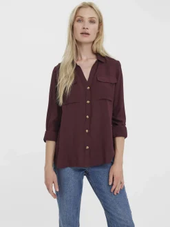Damen Vero Moda VMBUMPY L/S SHIRT NEW Bluse