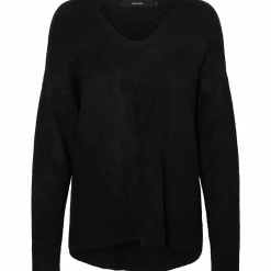 Damen Vero Moda VMCREWLEFILE LS V-NEC Strickpullover