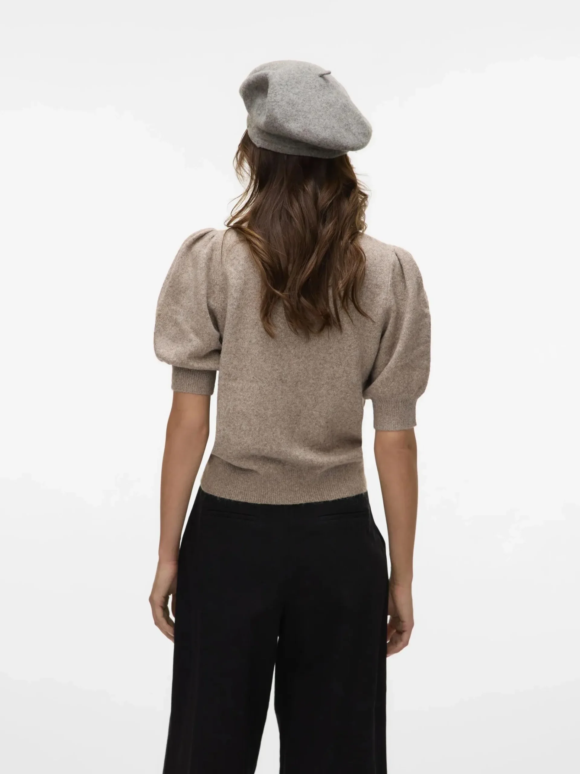 Damen Vero Moda VMDOFFY 2/4 O-NECK PU Pullover