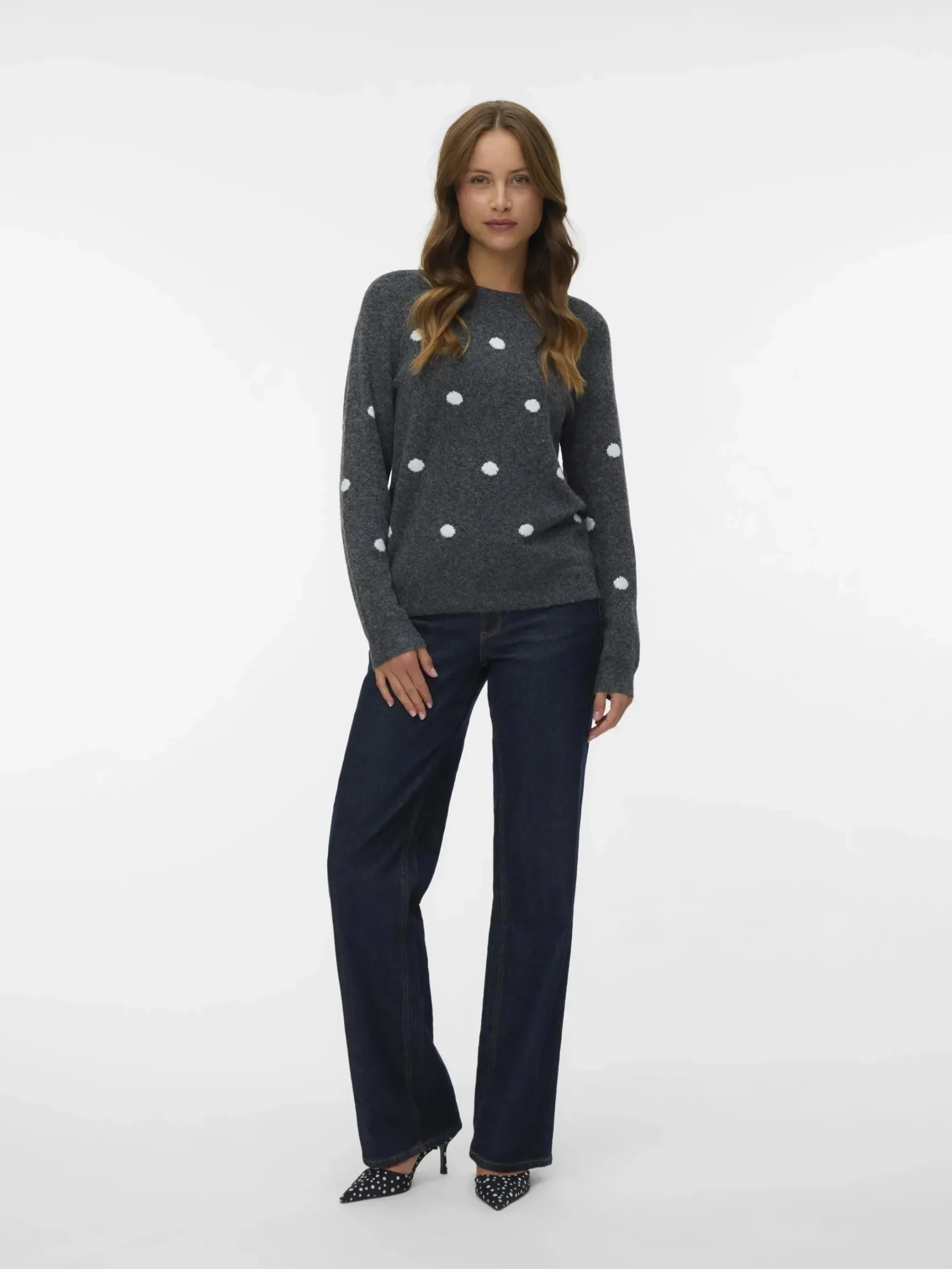 Damen Vero Moda VMDOFFY INTARSIA LS O Pullover