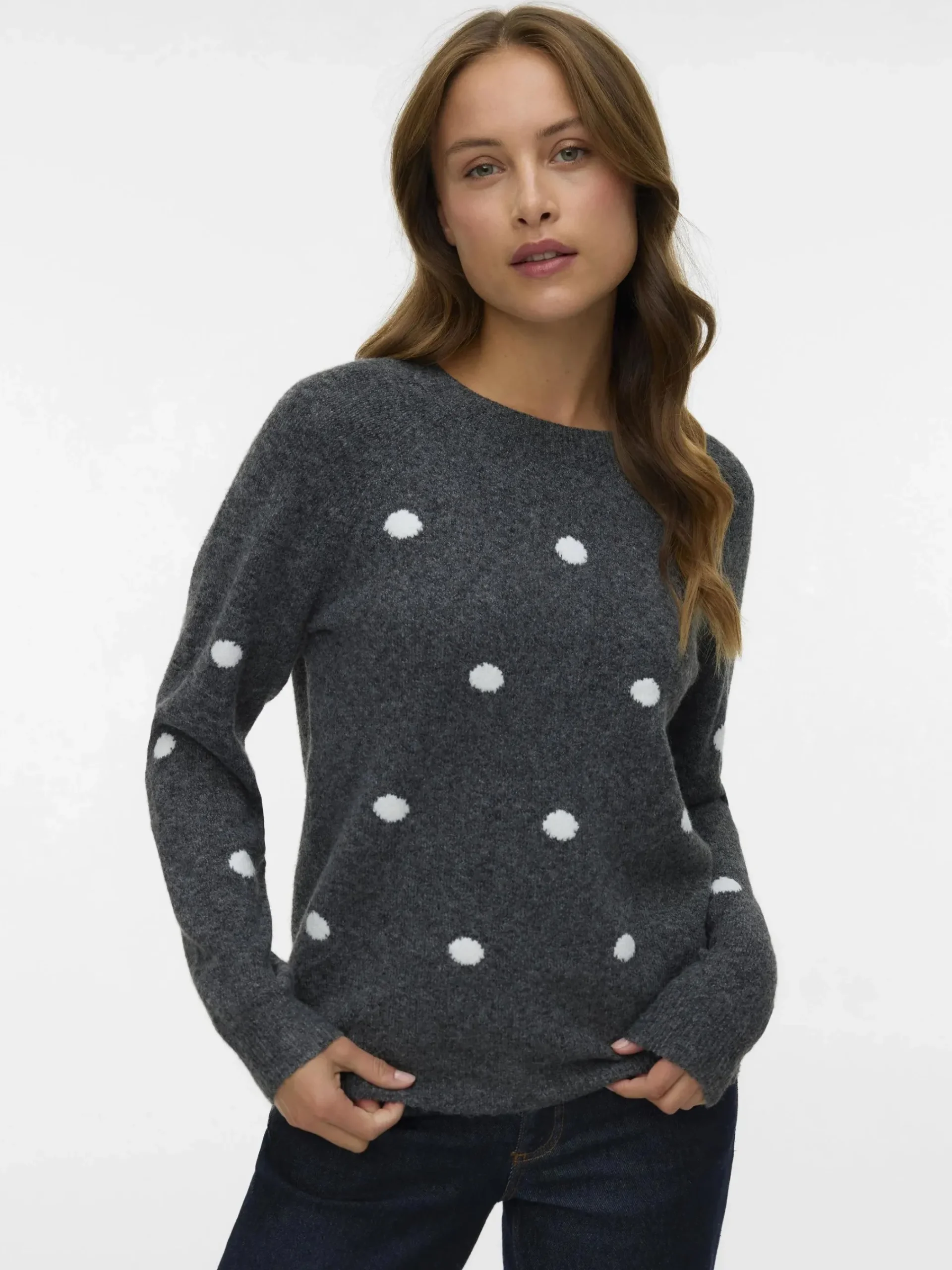 Damen Vero Moda VMDOFFY INTARSIA LS O Pullover